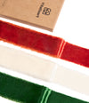 Frayed Edges Glossy Velvet Ribbon For Christmas 1.5"x 4.5YD (Christmas Color) - Vitalizart