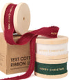 Custom Cotton Ribbon 5/8" x 15 Yd (Merry Christmas Mixed Color) - Vitalizart