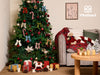 Velvet Ribbon for Christmas Frayed Edges Glossy 2" X 3 YD (Rust Red) - Vitalizart