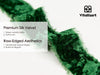 Velvet Ribbon for Christmas Frayed Edges Glossy 1" X 5 YD (Green) - Vitalizart