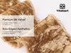 Velvet Ribbon for Christmas Frayed Edges Glossy 2" X 3 YD (Khaki) - Vitalizart