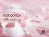 Custom Cotton Ribbon 5/8" x 15 Yd (I LOVE YOU) - Vitalizart