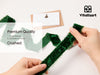 Velvet Ribbon for Christmas Frayed Edges Glossy 1" X 5 YD (Green) - Vitalizart
