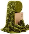 Velvet Ribbon for Christmas Frayed Edges Glossy 2" X 3 YD (Dusty Green) - Vitalizart