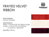 Frayed Edges Glossy Velvet Ribbon For Christmas 1.5"x 4.5YD (Red & White) - Vitalizart