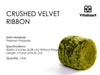Velvet Ribbon for Christmas Frayed Edges Glossy 2" X 3 YD (Dusty Green) - Vitalizart