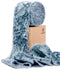 Velvet Ribbon for Christmas Frayed Edges Glossy 2" X 3 YD (Dusty Blue)
