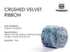 Velvet Ribbon for Christmas Frayed Edges Glossy 2" X 3 YD (Dusty Blue) - Vitalizart