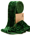 Velvet Ribbon for Christmas Frayed Edges Glossy 2" X 3 YD (Emerald Green) - Vitalizart
