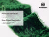 Velvet Ribbon for Christmas Frayed Edges Glossy 2" X 3 YD (Emerald Green) - Vitalizart