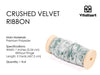 Velvet Ribbon for Christmas Frayed Edges Glossy 1" X 5 YD (Dusty Green) - Vitalizart