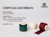 Frayed Fringe Crepe Silk Satin Ribbon 1" x 21 Yard (Red Green White) - Vitalizart
