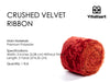 Velvet Ribbon for Christmas Frayed Edges Glossy 2" X 3 YD (Rust Red) - Vitalizart