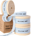 Custom Cotton Ribbon 5/8" x 15 Yd (WELCOME BABY) - Vitalizart