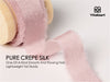 Frayed Fringe Crepe Silk Satin Ribbon 5/8" x 15 Yard (Blush Pink) - Vitalizart