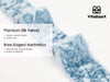 Velvet Ribbon for Christmas Frayed Edges Glossy 1" X 5 YD (Dusty Blue) - Vitalizart