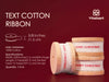 Custom Cotton Ribbon 5/8" x 15 Yd (Merry Christmas Single Color) - Vitalizart
