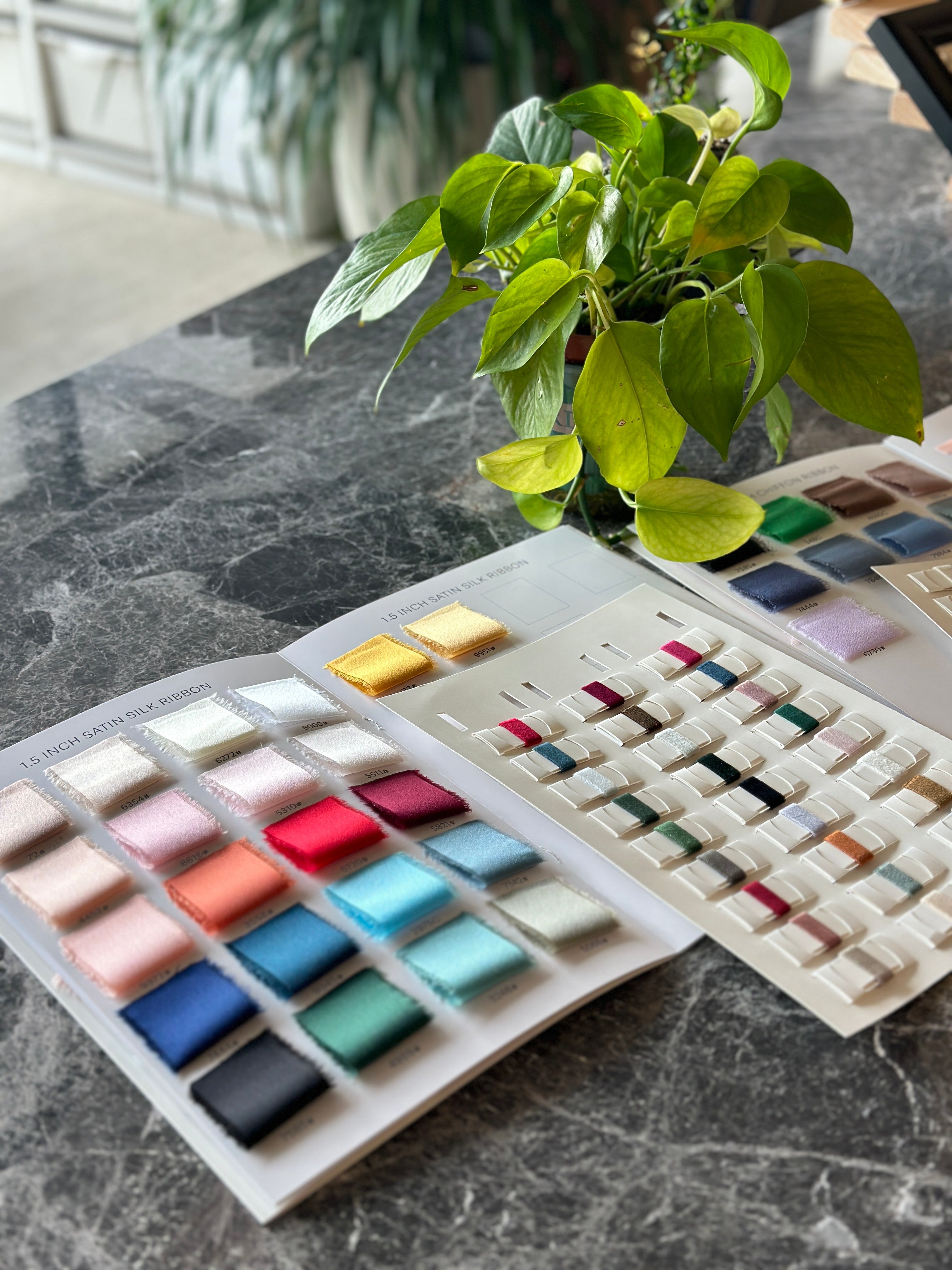 Swatch Book – Velvet, Silk Satin, Chiffon & Cotton Samples