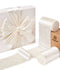 Frayed Edges Glossy Velvet Ribbon For Christmas 2.5"x 5YD (White)