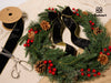Wired Velvet Metallic Crushed Ribbon 2.5" x 10 Yd (Black) - Vitalizart