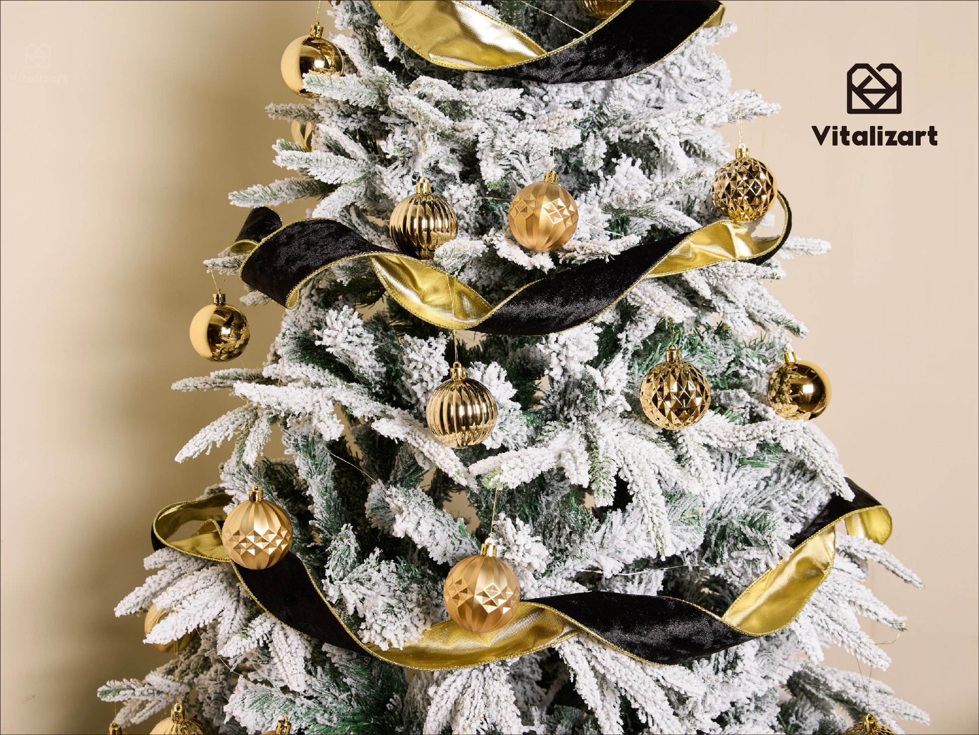 Wired Velvet Metallic Crushed Ribbon 2.5" x 10 Yd (Black) - Vitalizart
