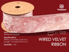 Wired Velvet Metallic Crushed Ribbon 2.5" x 10 Yd (Pink) - Vitalizart