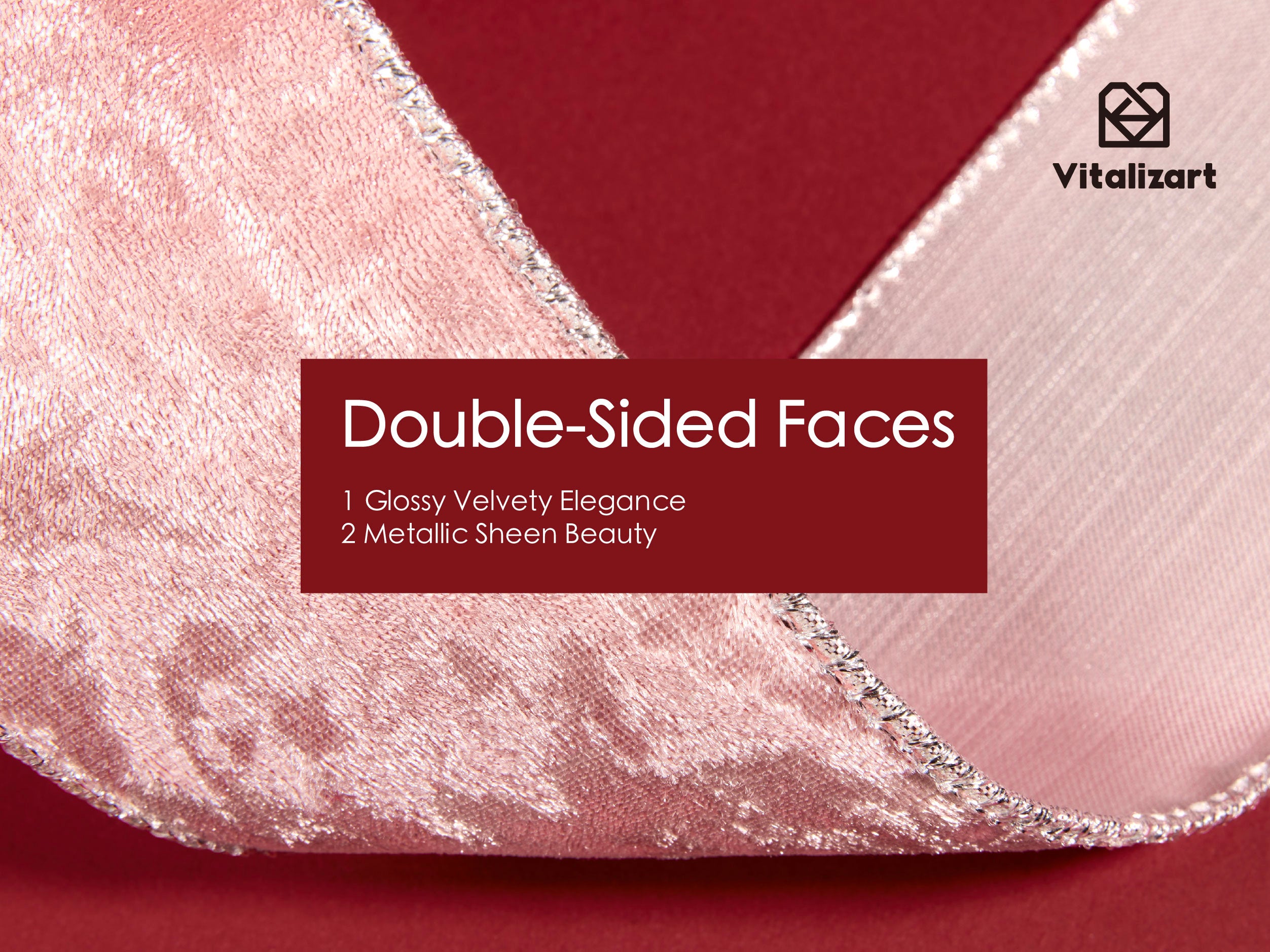 Wired Velvet Metallic Crushed Ribbon 2.5