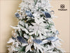 Wired Velvet Metallic Crushed Ribbon 2.5" x 10 Yd (Dusty Blue) - Vitalizart