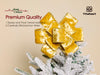 Wired Velvet Metallic Crushed Ribbon 2.5" x 10 Yd (Gold) - Vitalizart