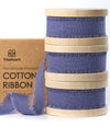 Cotton Ribbon Handmade Fringe 5/8" x 21 Yd (Denim Blue) - Vitalizart