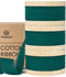 Cotton Ribbon Handmade Fringe 5/8" x 21 Yd (Dark Green)