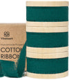 Cotton Ribbon Handmade Fringe 5/8" x 21 Yd (Dark Green) - Vitalizart