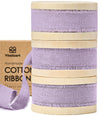 Cotton Ribbon Handmade Fringe 5/8" x 21 Yd (Lavender) - Vitalizart