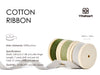 Cotton Ribbon Handmade Fringe 5/8" x 21 Yd (Green & Incanus) - Vitalizart