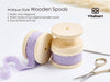 Cotton Ribbon Handmade Fringe 5/8" x 21 Yd (Lavender) - Vitalizart