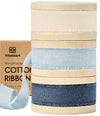 Cotton Ribbon Handmade Fringe 5/8" x 21 Yd (Blue Set) - Vitalizart