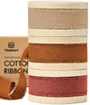 Cotton Ribbon Handmade Fringe 5/8" x 21 Yd (Terracotta) - Vitalizart