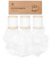 Cotton Ribbon Handmade Fringe 1.5" x 15 Yd (White) - Vitalizart