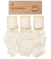 Cotton Ribbon Handmade Fringe 1.5" x 15 Yd (Cream White) - Vitalizart