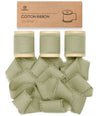 Cotton Ribbon Handmade Fringe 1.5" x 15 Yd (Sage Green) - Vitalizart