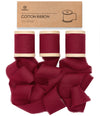 Cotton Ribbon Handmade Fringe 1.5" x 15 Yd (Burgundy) - Vitalizart