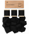 Cotton Ribbon Handmade Fringe 1.5" x 15 Yd (Black) - Vitalizart