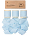 Cotton Ribbon Handmade Fringe 1.5" x 15 Yd (Baby Blue) - Vitalizart