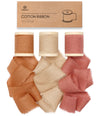 Cotton Ribbon Handmade Fringe 1.5" x 15 Yd (Terracotta) - Vitalizart