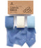 FRINGE CHIFFON SILK RIBBON 1" X 21YD (Dust & baby blue)
