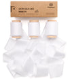 Silk Satin Ribbon with Wooden Spool 1.5” x 15 Yd (White) - Vitalizart