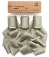 Silk Satin Ribbon with Wooden Spool 1.5” x 15 Yd (Dusty Green) - Vitalizart