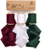 Silk Satin Ribbon with Wooden Spool 1.5" x 15 Yd (Red White Green)