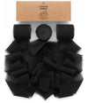 Black fringe chiffon ribbon, 1.5 inches wide