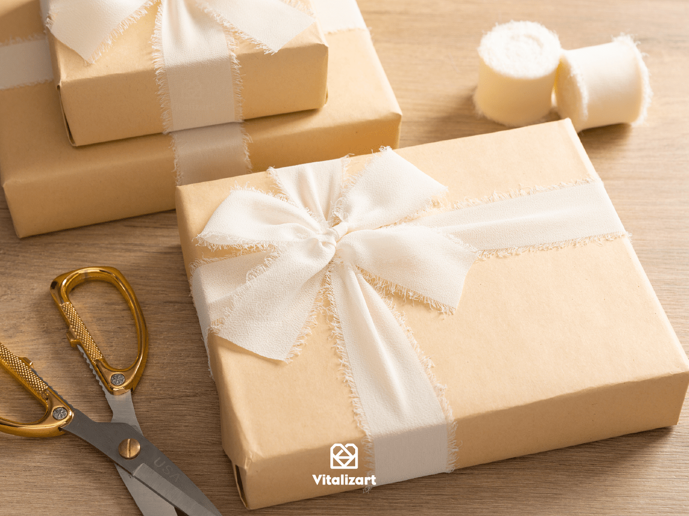 Cream-white fringe chiffon ribbon, 1.5 inches wide